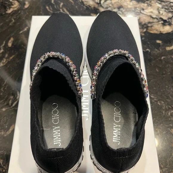 Brand new, Jimmy Choo Verona Crystal Sneakers - Picture 7 of 10